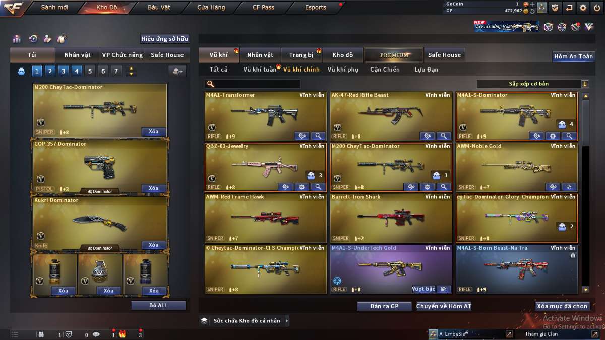 shop acc cf uy tin gia re